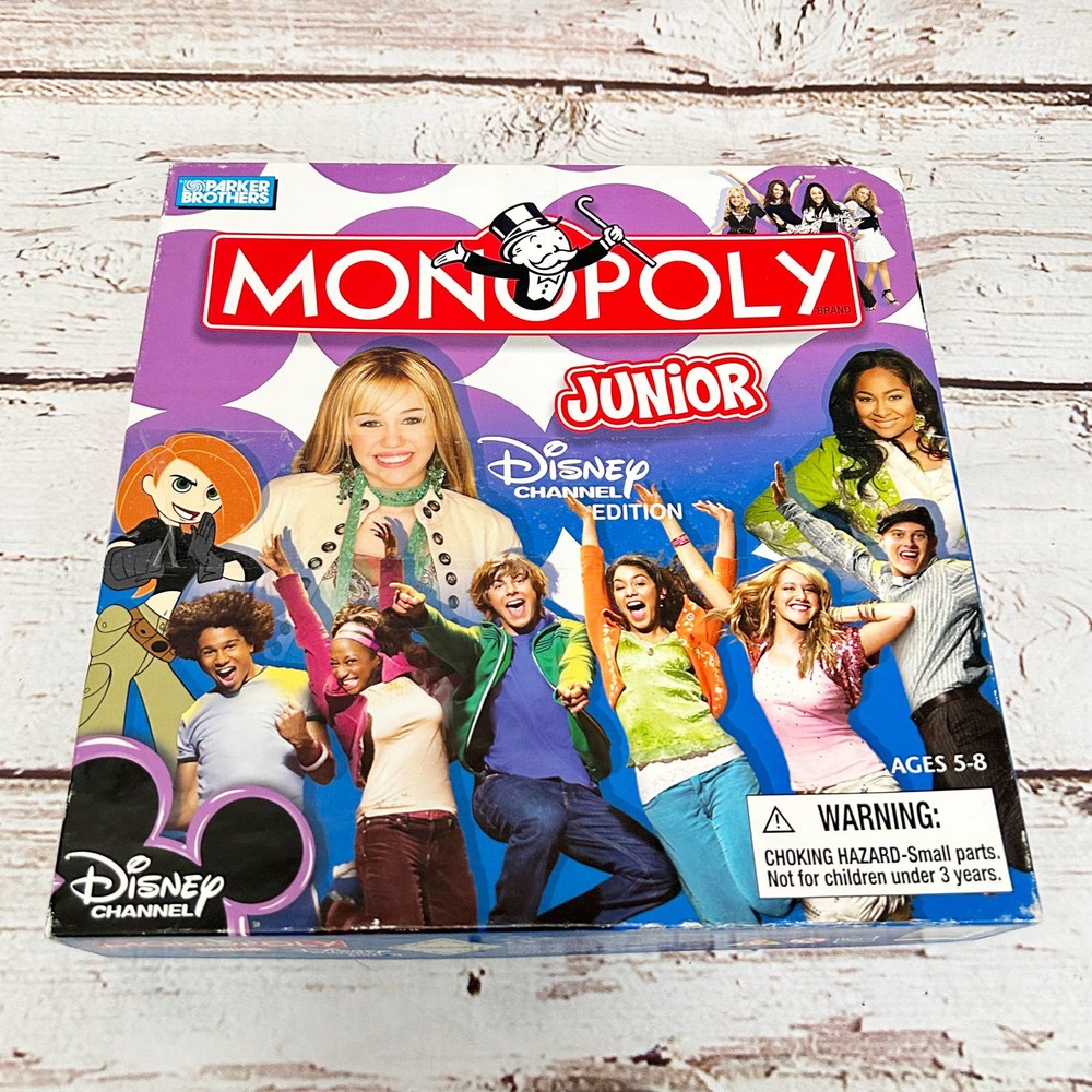 Monopoly Junior Vintage Disney Channel Edition Board … Gem